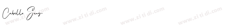Cabello Sans字体转换